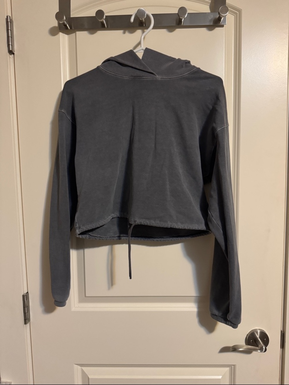 Babaton Charcoal Gray Hoodie with Drawstring